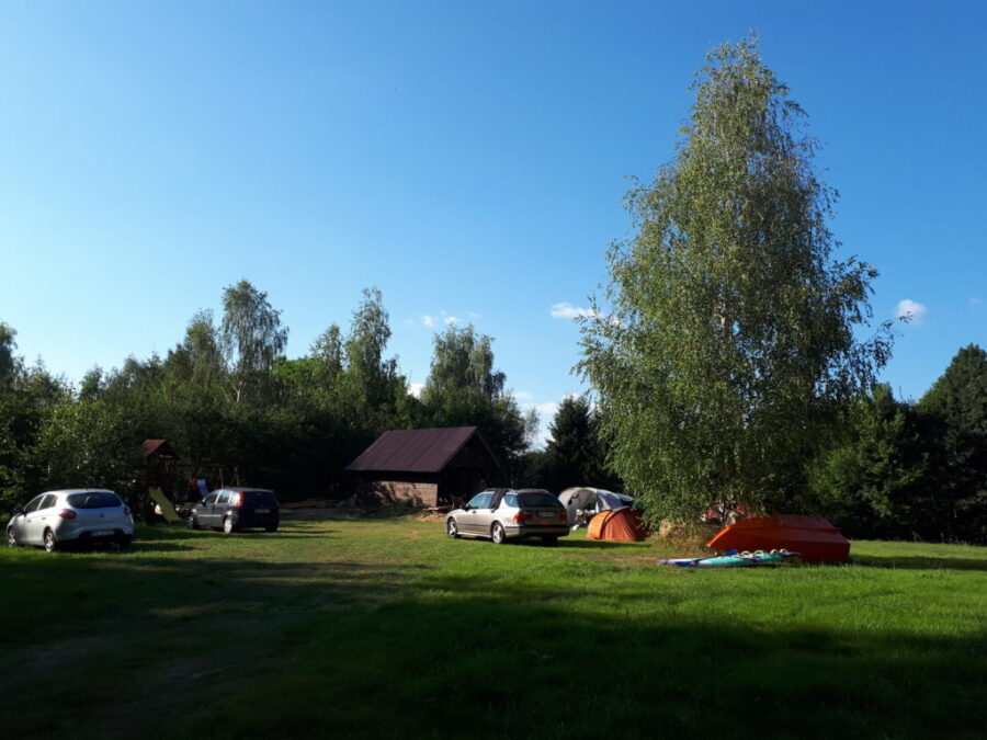 Osada pod Brzozą, kameralne pole campingowe nad jeziorem Śniardwy